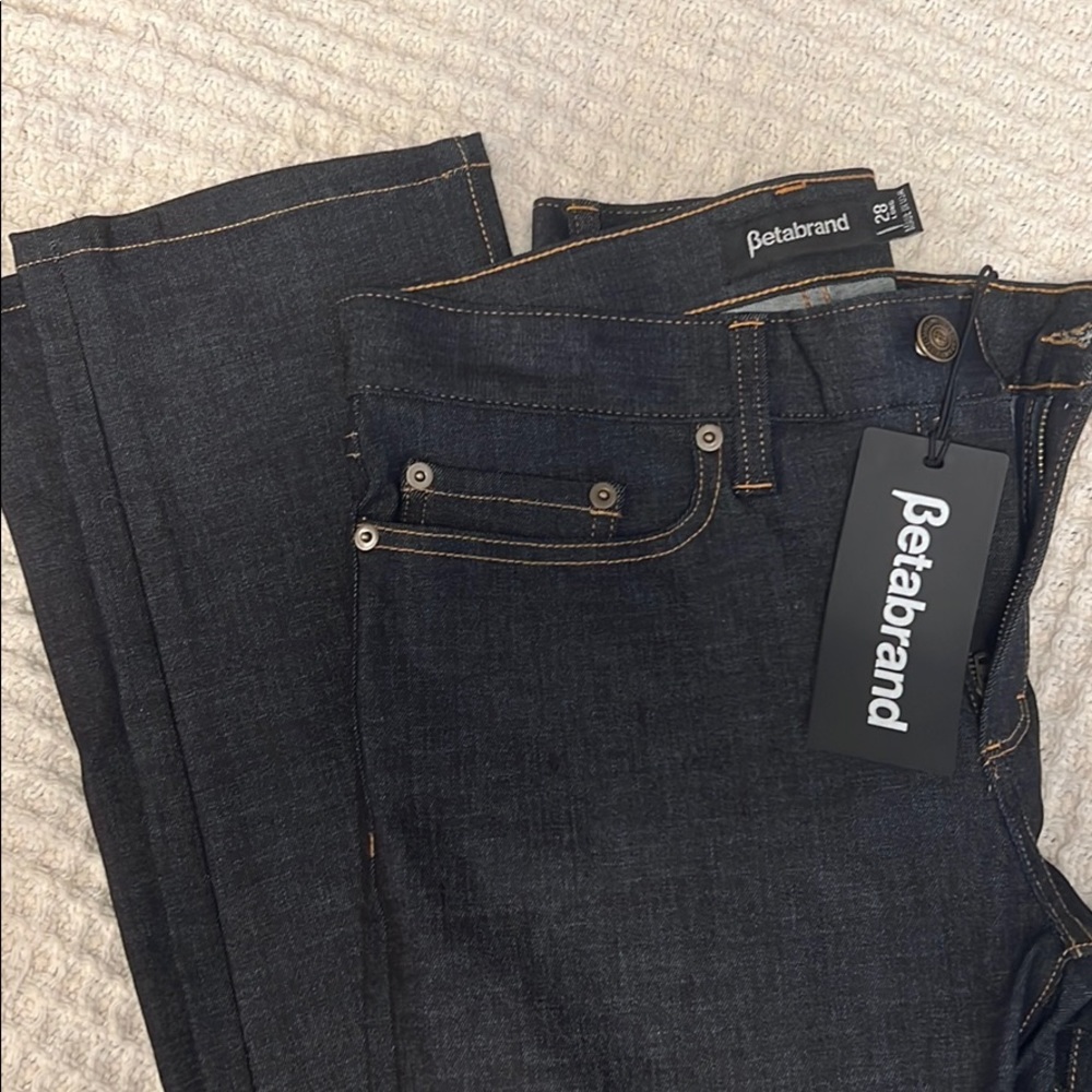 Betabrand Long Straight Jeans Size 28 | NWT